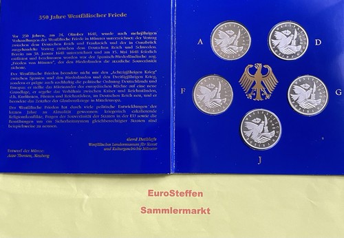 Gedenkmünzen satz 1998 - dm,