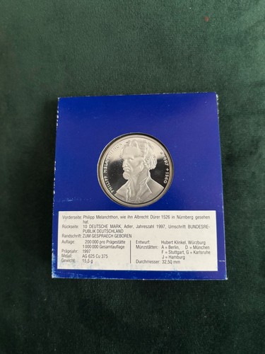 Gedenkmünze brd 1997 - dm,